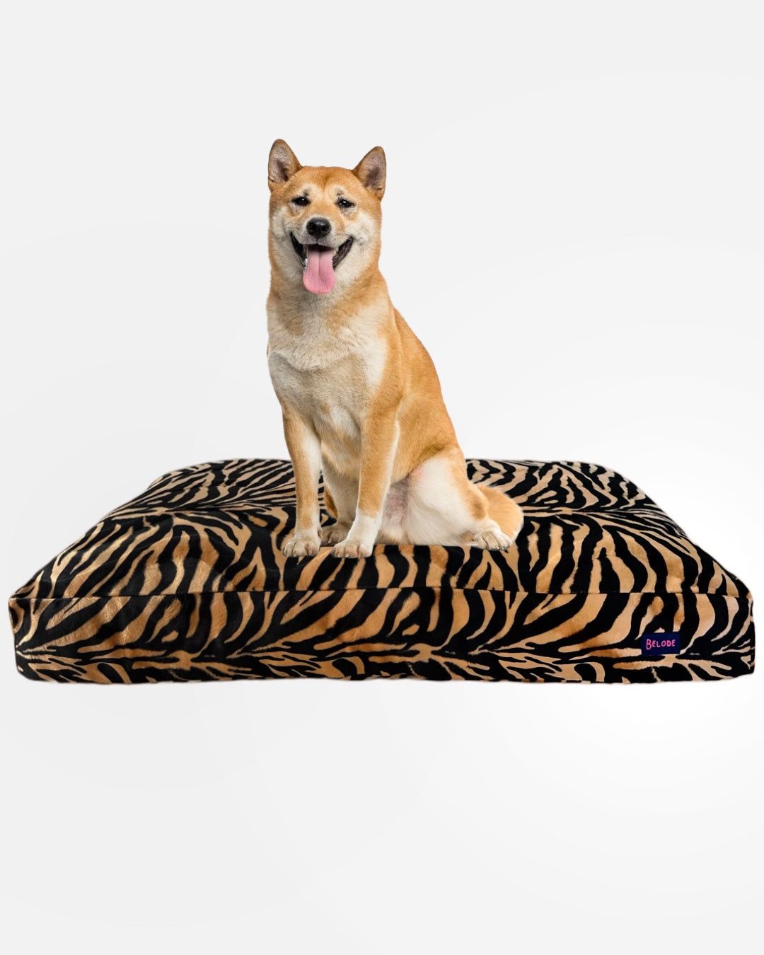 ZEBRA DOG BED BEIGE/BLACK