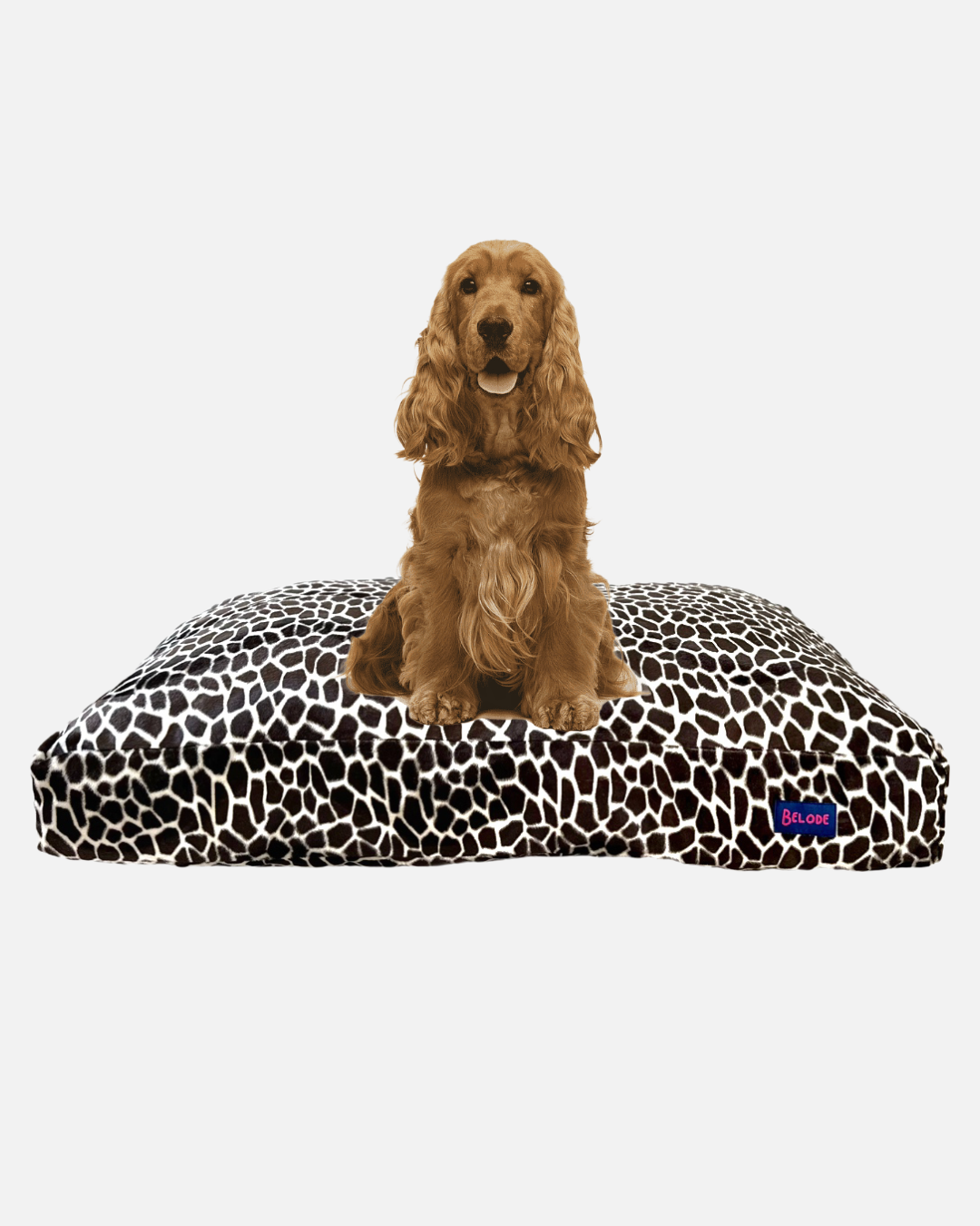 GIRAFFE DOG BED BROWN/WHITE