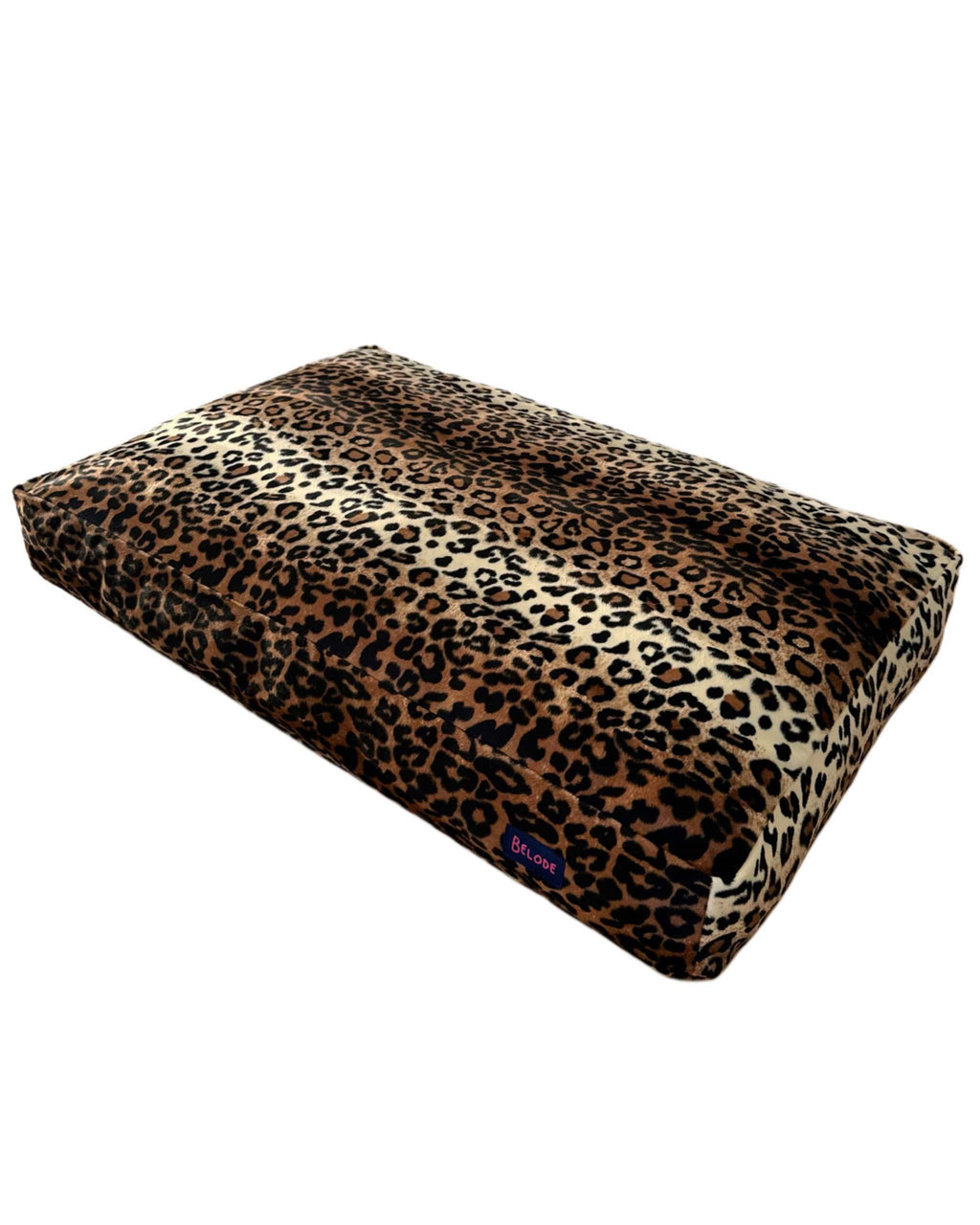LEOPARD DOG BED BROWN/BLACK
