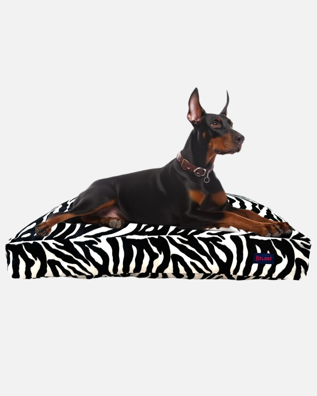 ZEBRA DOG BED WHITE/BLACK